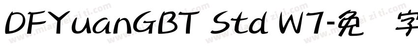 DFYuanGBT Std W7字体转换